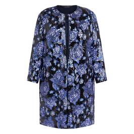 Marina Rinaldi Sequin Embellished Jacket Navy - Plus Size Collection