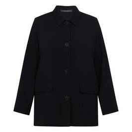 Marina Rinaldi Cady Shacket Black - Plus Size Collection