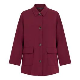 Marina Rinaldi Cady Shacket Bordeaux - Plus Size Collection