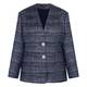Marina Rinaldi Yarn-Dyed Jacket Midnight Blue