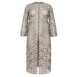 Marina Rinaldi Floral Embroidered Jacket Gold  - Plus Size Collection