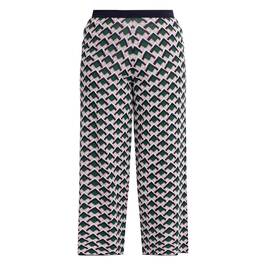 Marina Rinaldi Geometric Print Trousers  - Plus Size Collection