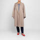 Marina Rinaldi Cotton Gaberdine Trench Coat Hazelnut
