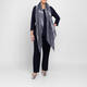 Marina Rinaldi Cashmere Blend Scarf Navy Silver