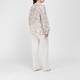 Marina Rinaldi Silk Crocus Print Shirt Ivory