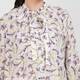 Marina Rinaldi Silk Crocus Print Shirt Ivory