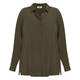 Marina Rinaldi Pure Silk Shirt Khaki 