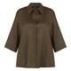 Marina Rinaldi Linen Shirt Khaki Green