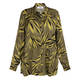 Marina Rinaldi Twill Leaf Print Shirt Green 