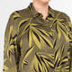 Marina Rinaldi Twill Leaf Print Shirt Green 