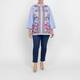 Marina Rinaldi Floral Cotton Shirt Light Blue