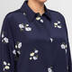 Marina Rinaldi Silk Crepe de Chine Shirt Navy 