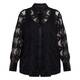 Marina Rinaldi Embroidered Tulle Shirt Black
