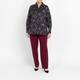 Marina Rinaldi Bordeaux Pull On Front Crease Trouser