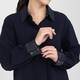 Marina Rinaldi Contrast Stitch Shirt Navy 
