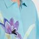 Marina Rinaldi Cotton Poplin Shirt Turquoise 