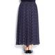 Marina Rinaldi navy print maxi SKIRT