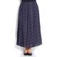 Marina Rinaldi navy print maxi SKIRT