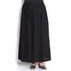 MARINA RINALDI pleated black jersey maxi SKIRT