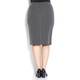 Marina Rinaldi monochrome micro-check jersey pencil SKIRT