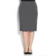 Marina Rinaldi monochrome micro-check jersey pencil SKIRT