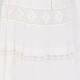 Marina Rinaldi Long Flounced Cotton Skirt Ivory