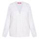 Marina Rinaldi Cable Knit Rhinestone Cardigan Vanilla