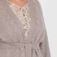 Marina Rinaldi Cable Knit Cardigan Taupe