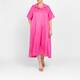 Marina Rinaldi Linen Blend Dress Fuchsia 