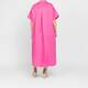 Marina Rinaldi Linen Blend Dress Fuchsia 