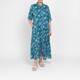Marina Rinaldi Antique Floral Dress Green 