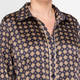 Marina Rinaldi Printed Twill Dress Navy 