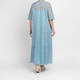 Marina Rinaldi Cotton Paisley Dress Turquoise 