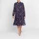 Marina Rinaldi Georgette Floral Dress Navy 