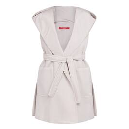 Marina Rinaldi Hooded Gilet Ice White  - Plus Size Collection