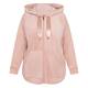 Marina Rinaldi Velour Hoody Blush Pink 