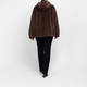 Marina Rinaldi Reversible Faux-Fur Jacket Brown