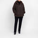 Marina Rinaldi Reversible Faux-Fur Jacket Brown