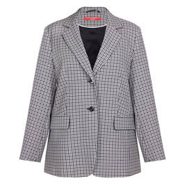 Marina Rinaldi Check Blazer Grey - Plus Size Collection