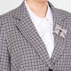 Marina Rinaldi Check Blazer Grey