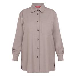 Marina Rinaldi Shacket Taupe  - Plus Size Collection