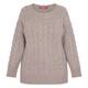 Marina Rinaldi Cable Knit Tunic Taupe