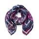 Marina Rinaldi Silk Print Scarf Navy