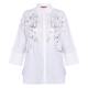 Marina Rinaldi Shirt Foil Bow White 