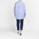 Marina Rinaldi Pure Cotton Embroidered Shirt Sky Blue 