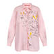 Marina Rinaldi Pure Cotton Embroidered Shirt Pink
