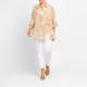 Marina Rinaldi Cotton Voile Shirt Sand 