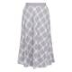 Marina Rinaldi Pull On Check Skirt Grey
