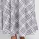Marina Rinaldi Pull On Check Skirt Grey