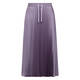 Marina Rinaldi Long Pleated Satin Skirt Lilac
